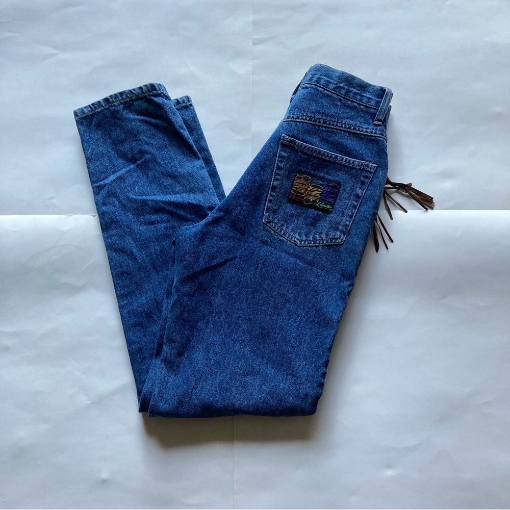 Vintage western Candies denim high waisted tapered jeans